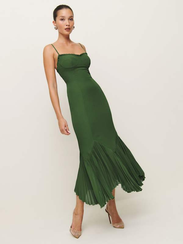 Petites Aiko Dress - Moss
